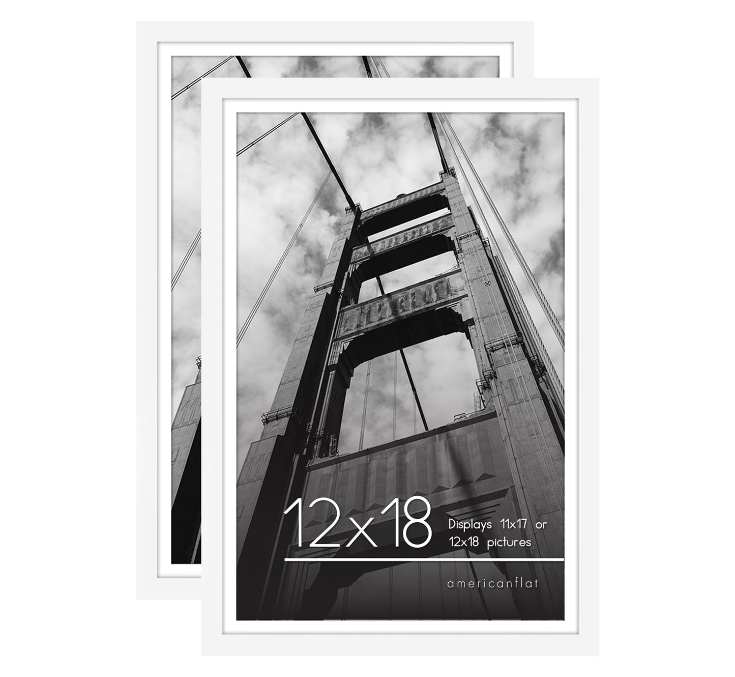 Americanflat Galleria Picture Frames | Set of 2 | With Mat | Acrylic