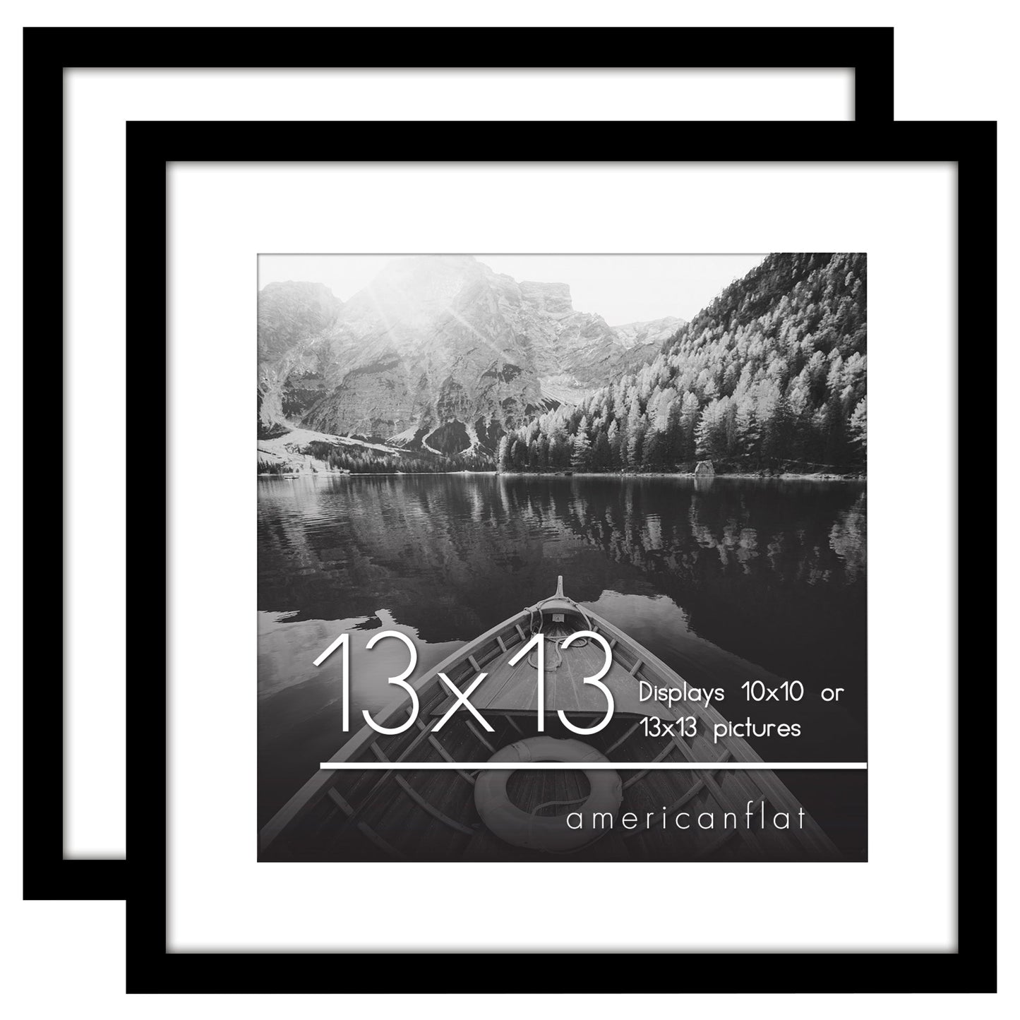 Americanflat Galleria Picture Frames | Set of 2 | With Mat | Acrylic