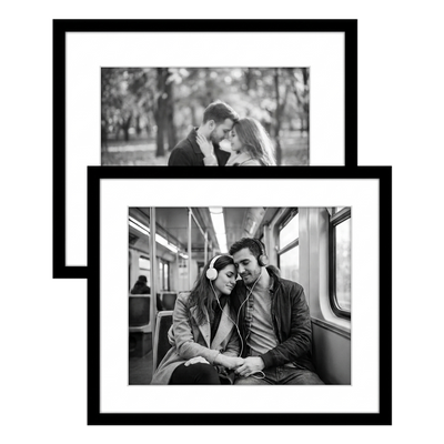 Galleria Matted Picture Frame — 13x16 with 10x13 mat / Black / 2 Pack