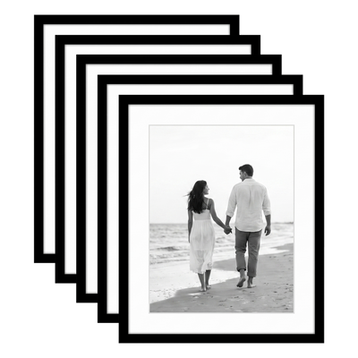 Galleria Matted Picture Frame — 13x16 / Black / 5 Pack