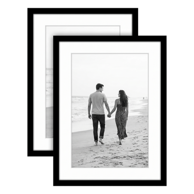 Galleria Matted Picture Frame — 13x17 with 10x14 mat / Black / 2 Pack
