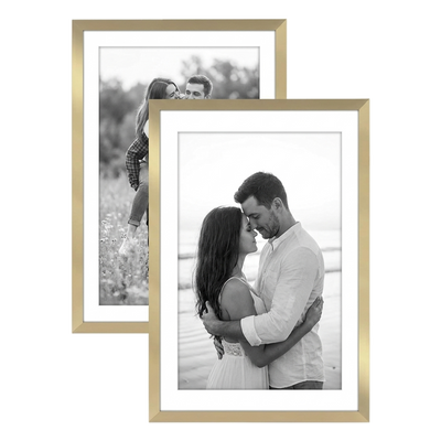 Galleria Matted Picture Frame — 13x19 with 11x17 mat / Gold / 2 Pack