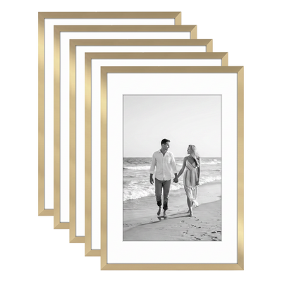 Galleria Matted Picture Frame — 13x19 / Gold / 5 Pack