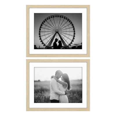 Galleria Matted Picture Frame — 13x19 with 11x17 mat / Natural Oak / 2 Pack