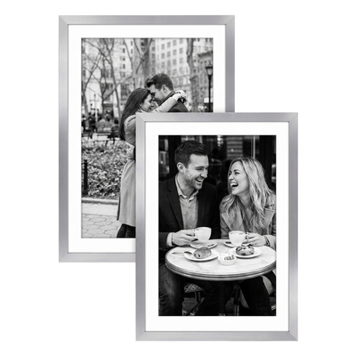 Galleria Matted Picture Frame — 13x19 with 11x17 mat / Silver / 2 Pack