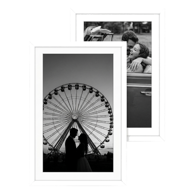 Galleria Matted Picture Frame — 13x19 with 11x17 mat / White / 2 Pack