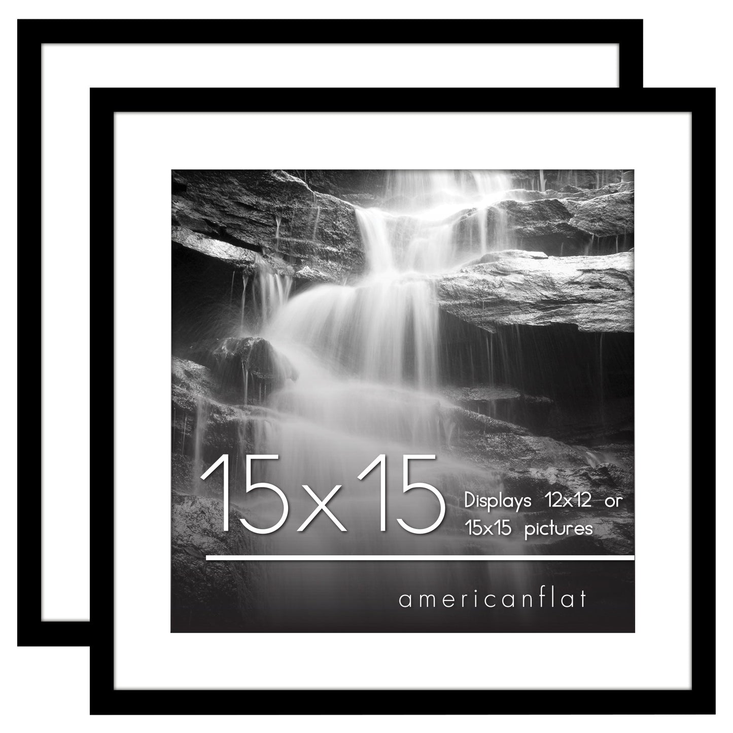 Americanflat Galleria Picture Frames | Set of 2 | With Mat | Acrylic
