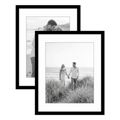 Galleria Matted Picture Frame — 15x18 with 12x15 mat / Black / 2 Pack