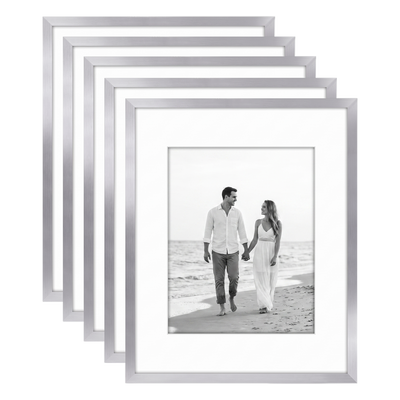 Galleria Matted Picture Frame — 16x20 / Silver / 5 Pack