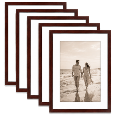 Galleria Matted Picture Frame — 16x22 / Mahogany / 5 Pack