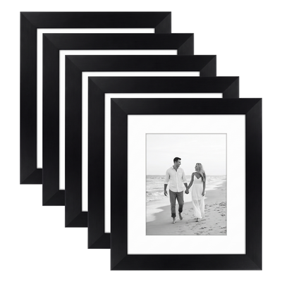 Galleria Matted Picture Frame — 5.5x6.5 / Black / 5 Pack