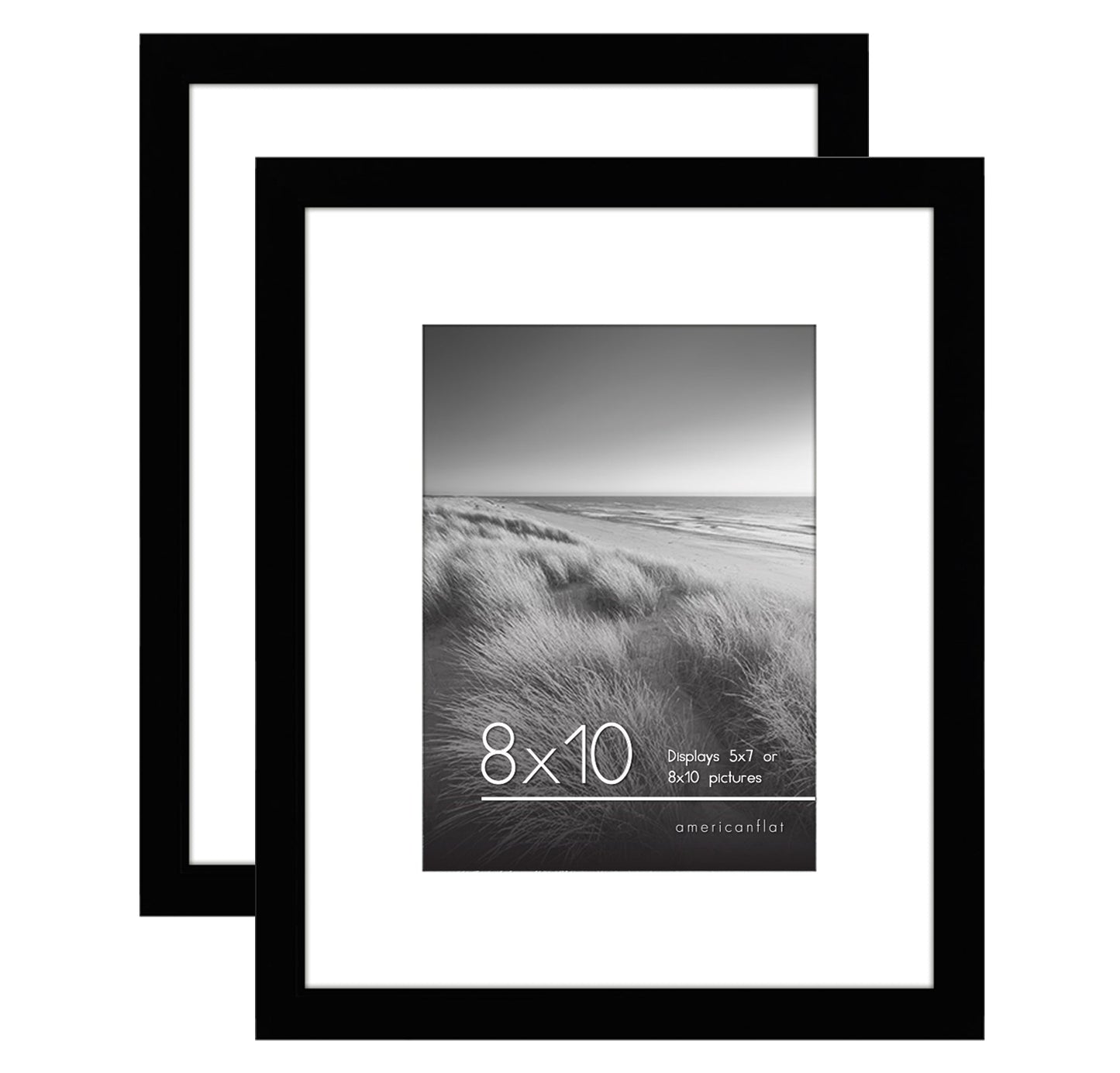 Americanflat Galleria Picture Frames | Set of 2 | With Mat | Acrylic