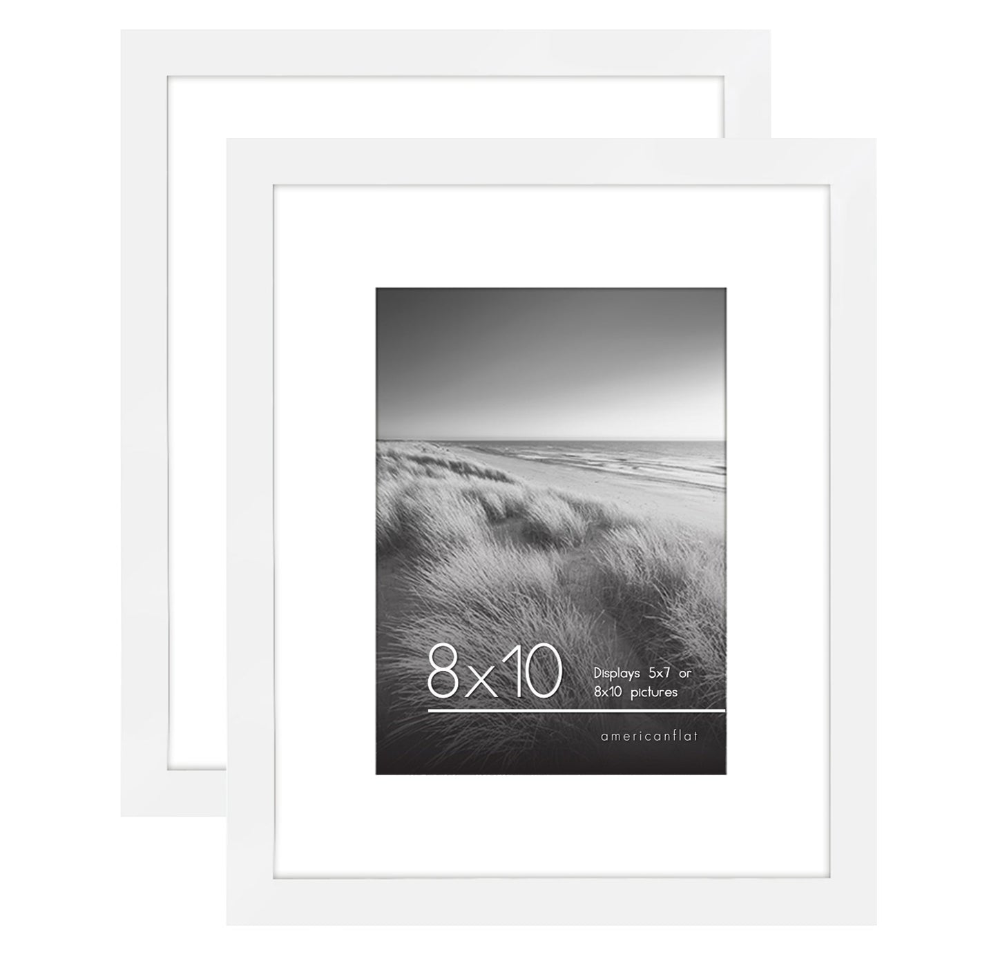 Americanflat Galleria Picture Frames | Set of 2 | With Mat | Acrylic