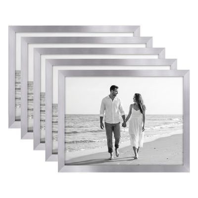 Galleria Unmatted Picture Frame — 8.5x11 / Silver / 5 Pack