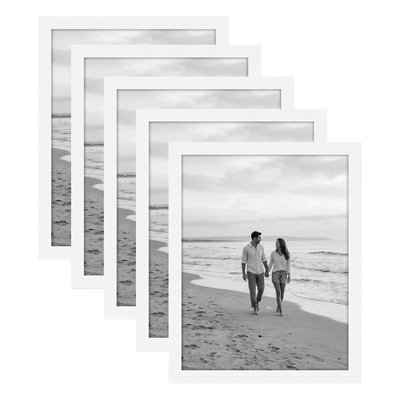 Galleria Unmatted Picture Frame — 9x12 / White / 5 Pack