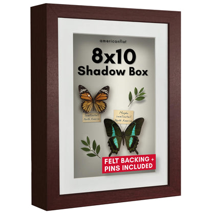 Shadow Box Keepsake Frame with Mat | Silhouette Collection