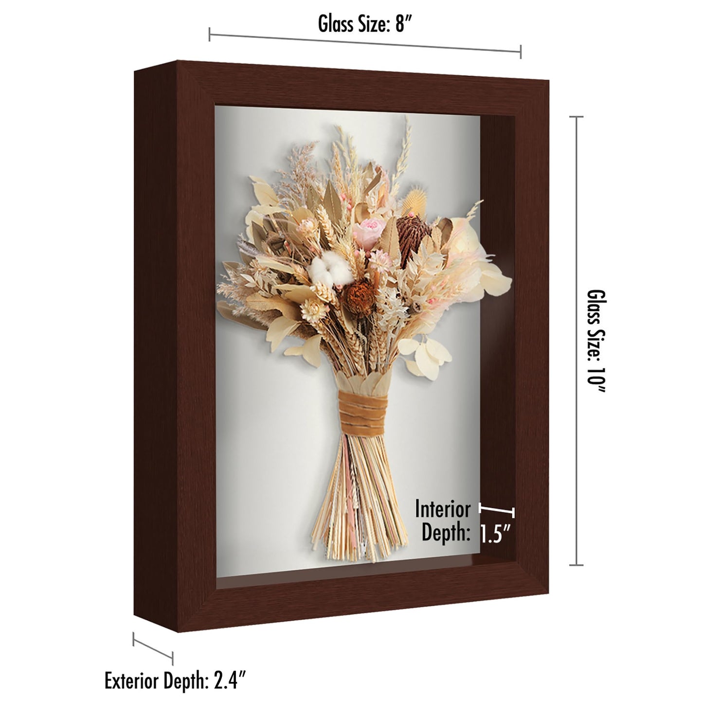 Shadow Box Keepsake Frame | Silhouette Collection | Deep Display | Modern Decor