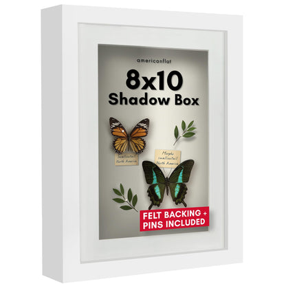 Shadow Box Keepsake Frame with Mat | Silhouette Collection