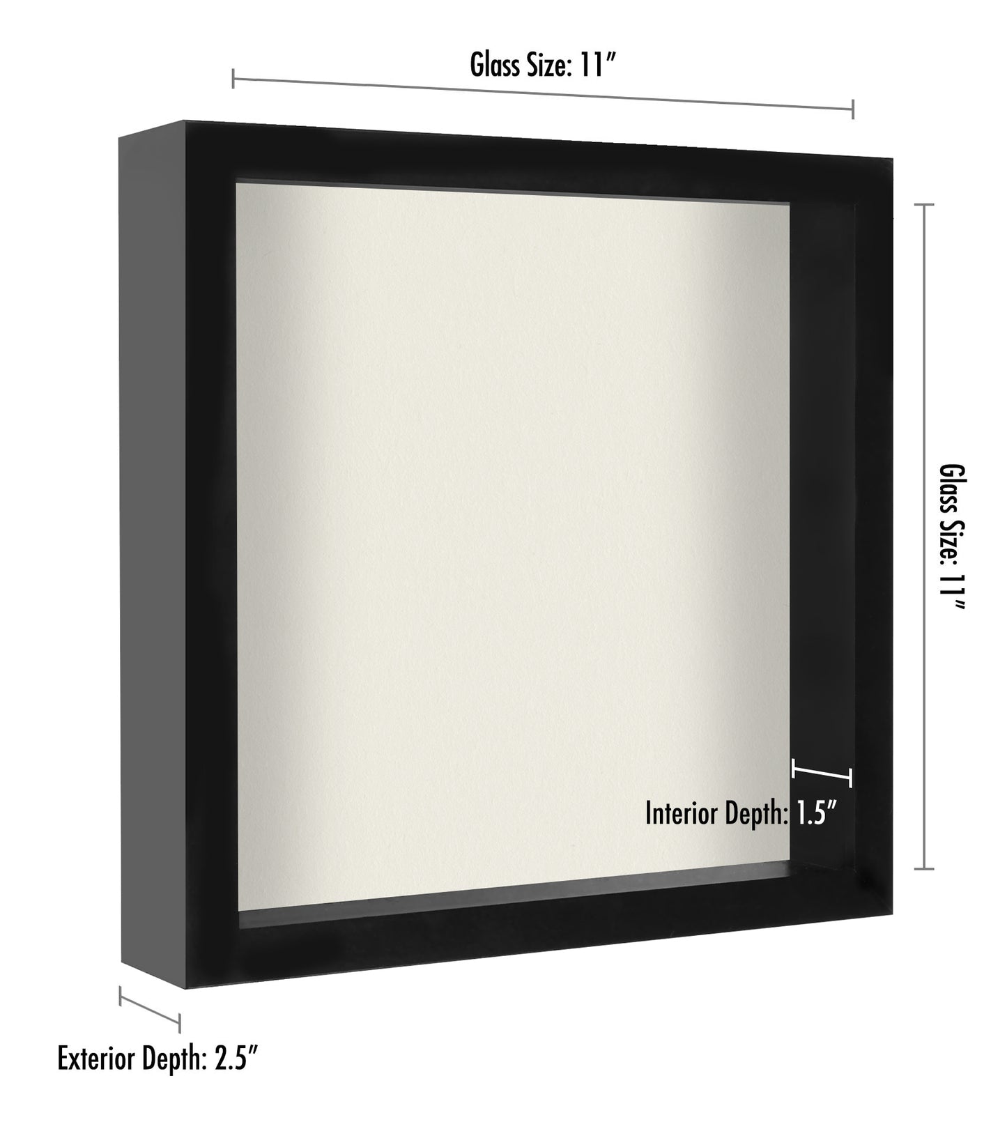 Shadow Box Frame | Shatter-Resistant Glass | Deep Display Box - Americanflat