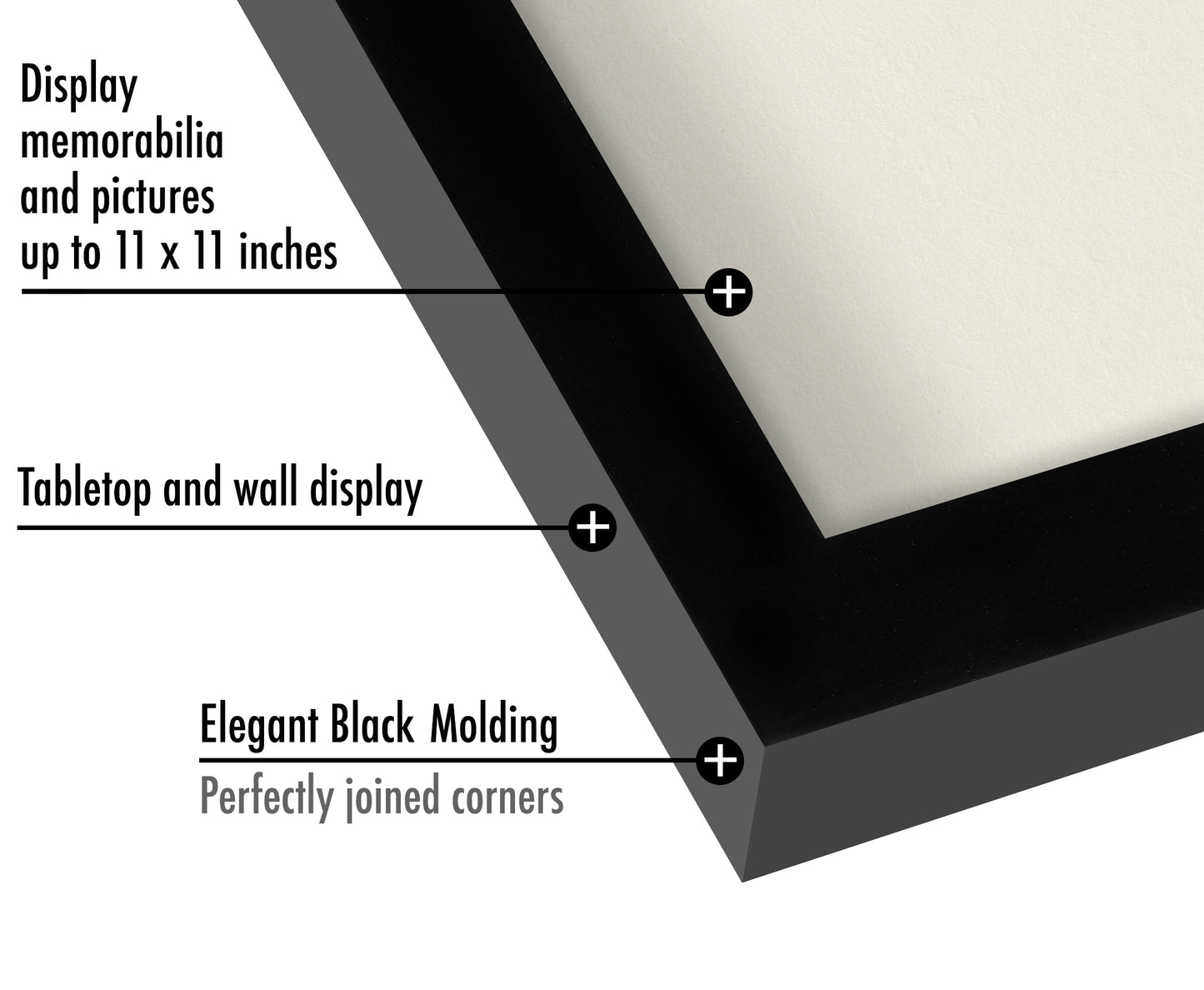 Shadow Box Frame | Shatter-Resistant Glass | Deep Display Box - Americanflat