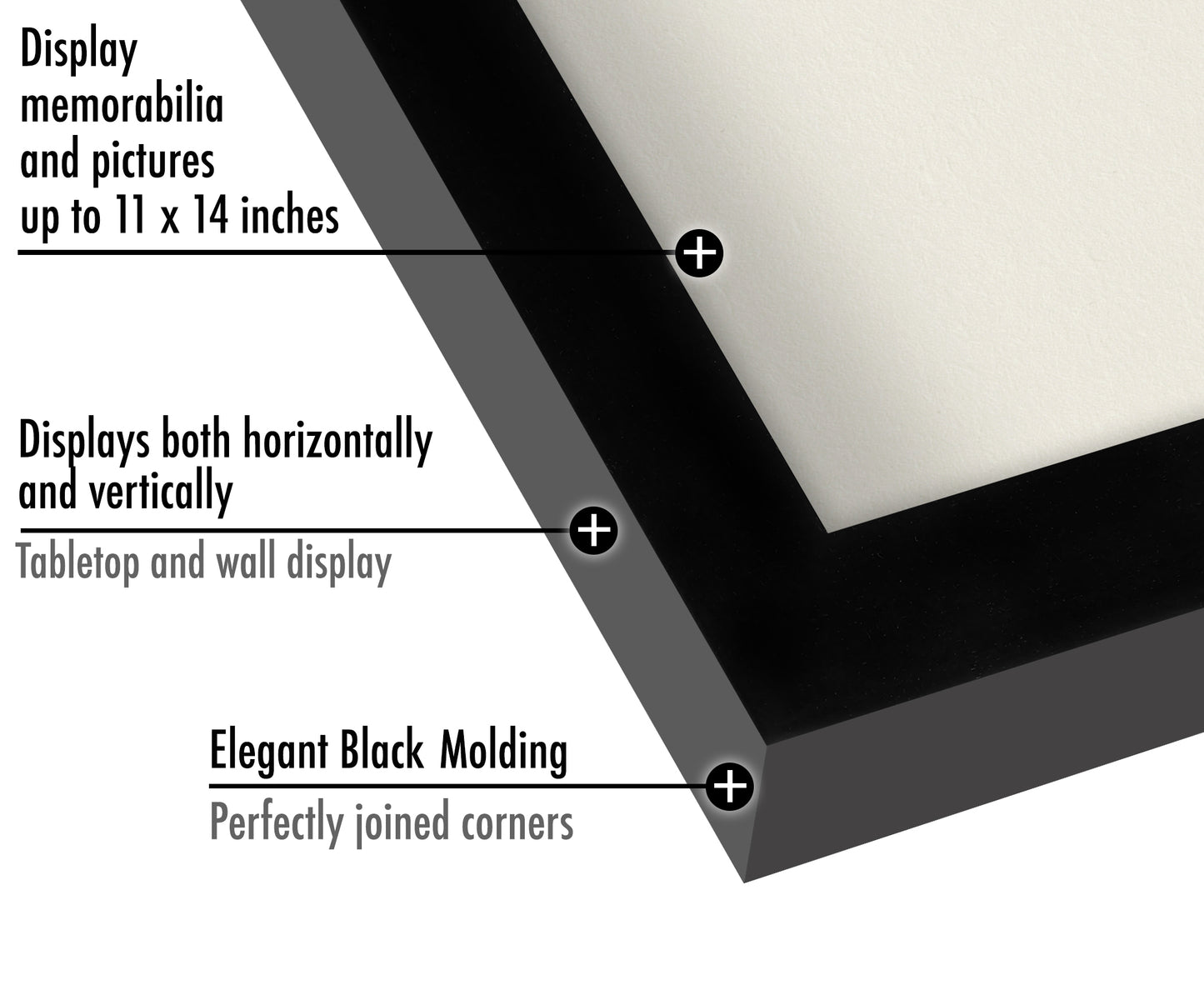 Shadow Box Frame | Shatter-Resistant Glass | Deep Display Box - Americanflat