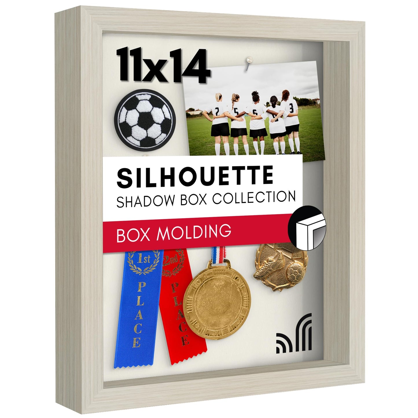 Shadow Box Keepsake Frame with Mat | Silhouette Collection