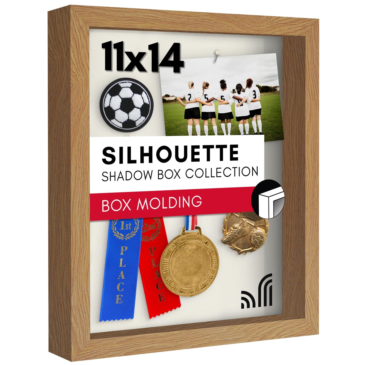 Shadow Box Frame | Shatter-Resistant Glass | Deep Display Box - Americanflat