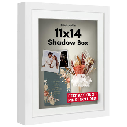 Shadow Box Keepsake Frame with Mat | Silhouette Collection