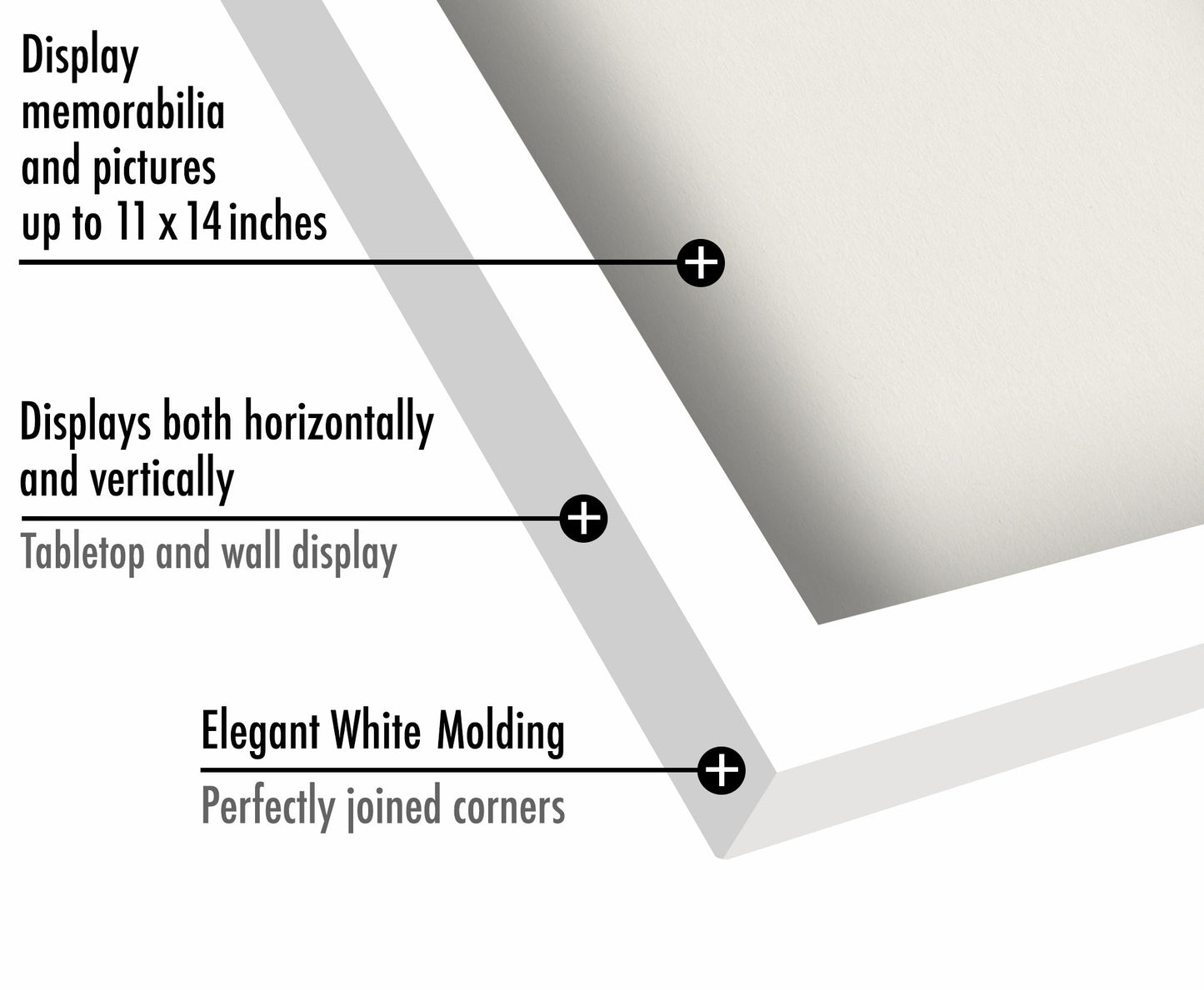 Shadow Box Frame | Shatter-Resistant Glass | Deep Display Box - Americanflat