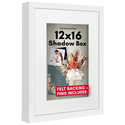 Shadow Box Keepsake Frame with Mat | Silhouette Collection