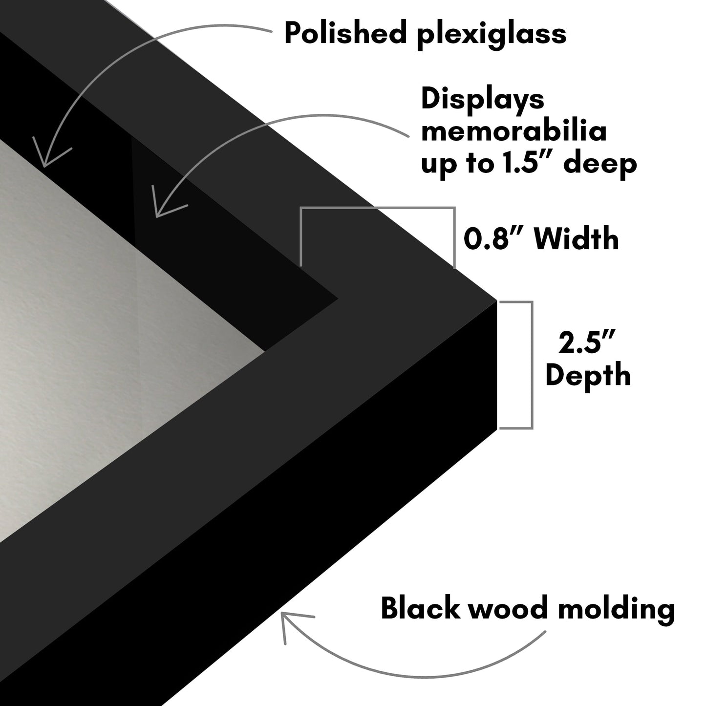 Shadow Box Frame - Variety of colors and sizes