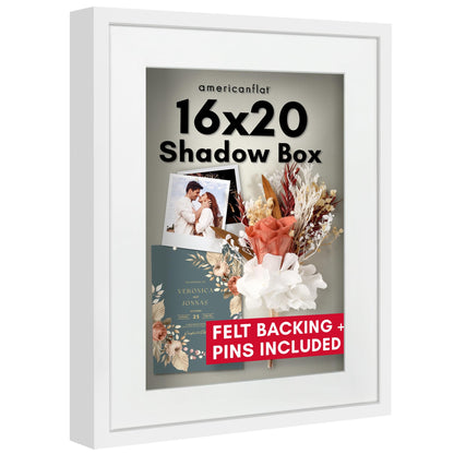Shadow Box Keepsake Frame with Mat | Silhouette Collection