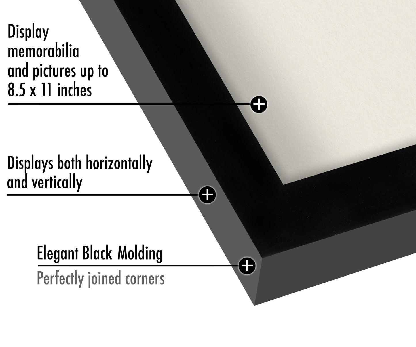 Shadow Box Frame | Shatter-Resistant Glass | Deep Display Box - Americanflat