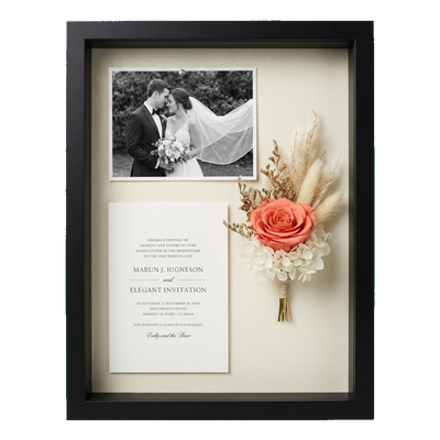 Silhouette Keepsake Shadow Box — 8.5x11 / Black