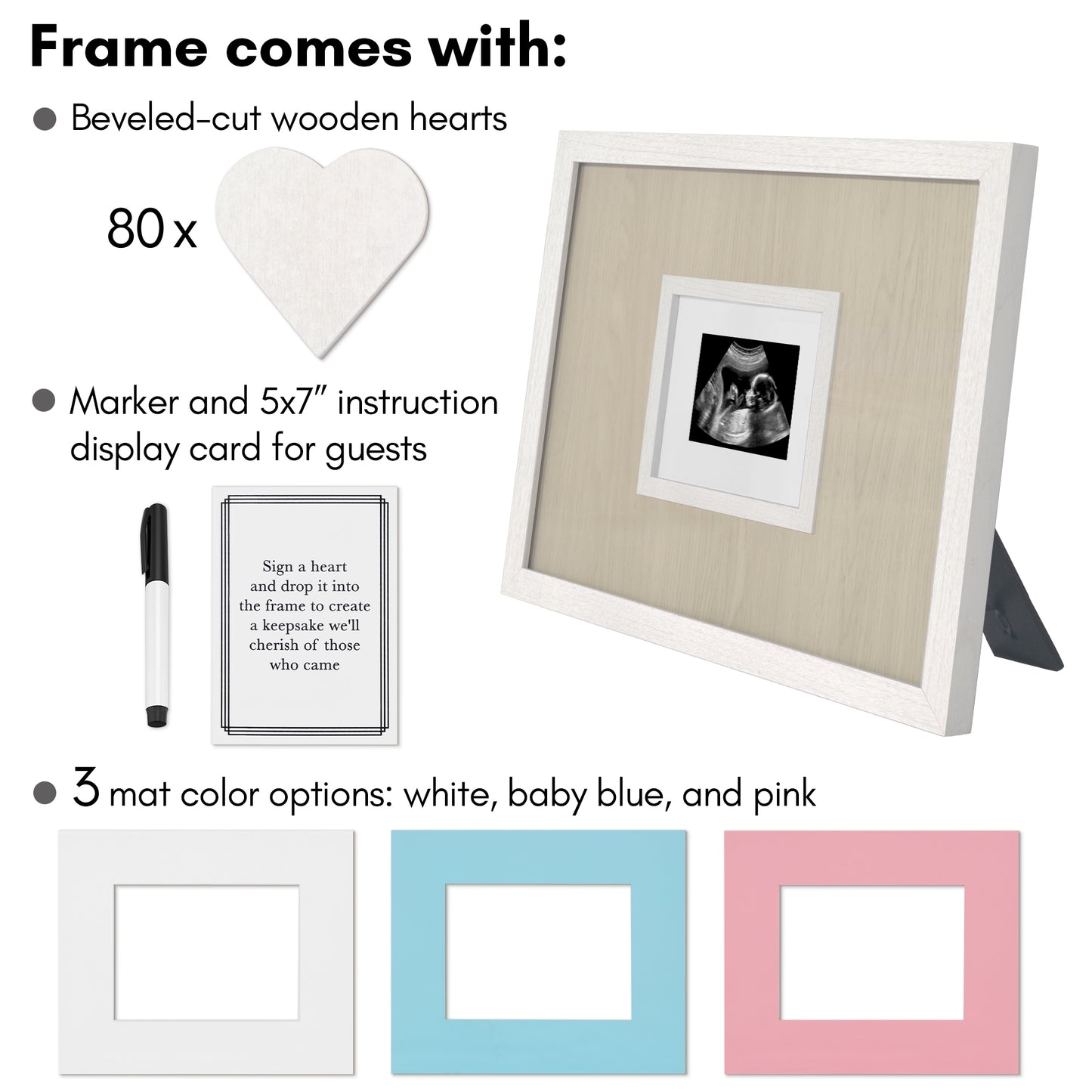 Token Shadow Box Guest Book | 12x16 | With Mat | 80 Tokens - Americanflat