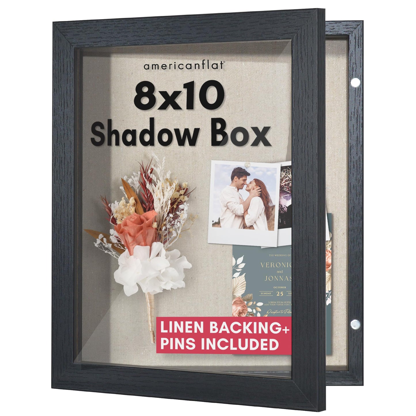 Shadow Box Keepsake Frame | Silhouette Collection | Deep Display | Modern Decor