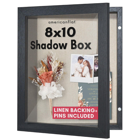 Shadow Box Keepsake Frame | Silhouette Collection | Deep Display | Modern Decor