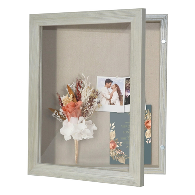 Silhouette Unmatted Keepsake Shadow Box — 8x10 / Grey
