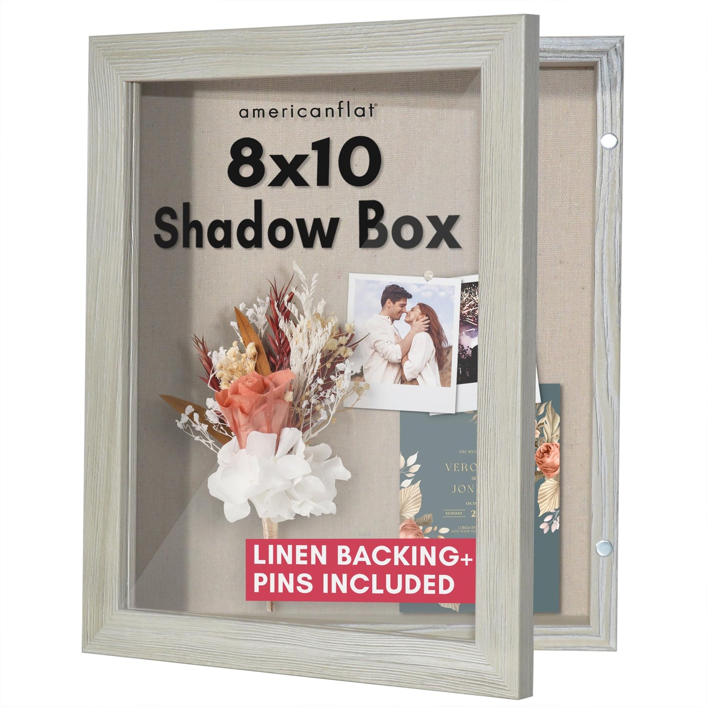 Shadow Box Keepsake Frame | Silhouette Collection | Deep Display | Modern Decor