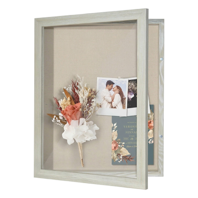 Silhouette Unmatted Keepsake Shadow Box — 11x14 / Grey
