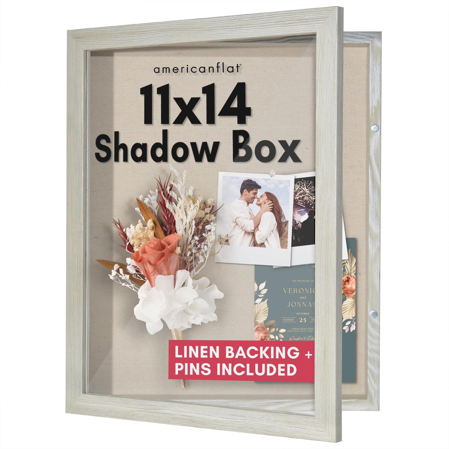 Shadow Box Keepsake Frame | Silhouette Collection | Deep Display | Modern Decor
