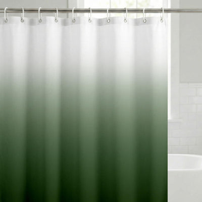 Shower Curtain 71x74, Water-Resistant, Hooks - Americanflat — 71x74 / Green Ombre