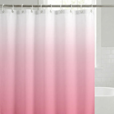 Shower Curtain 71x74, Water-Resistant, Hooks - Americanflat — 71x74 / Pink Ombre