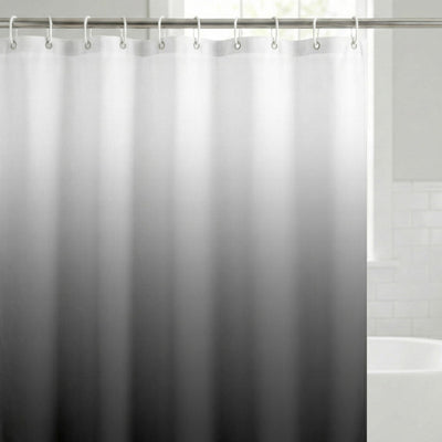 Shower Curtain 71x74, Water-Resistant, Hooks - Americanflat — 71x74 / Grey Ombre