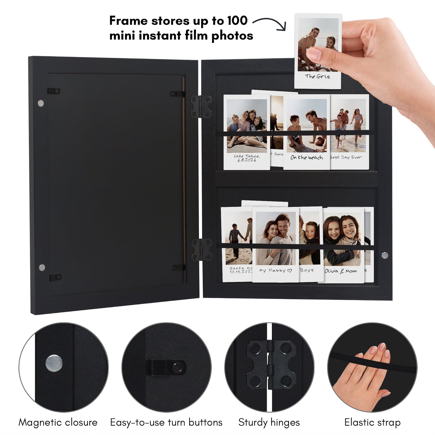 Black | Storage Photo Frame | Quick-Change Front-Loading – Americanflat