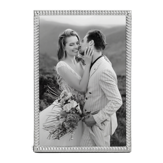 Memento Rope Unmatted Picture Frame Silver