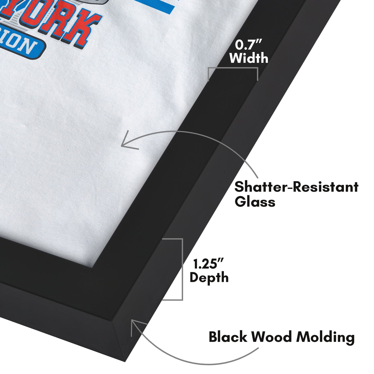 Black | T-Shirt Frame | Folding Insert Without Mat – Americanflat