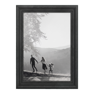 Heirloom Unmatted Picture Frame — 4x6 / Black / Vintage frame