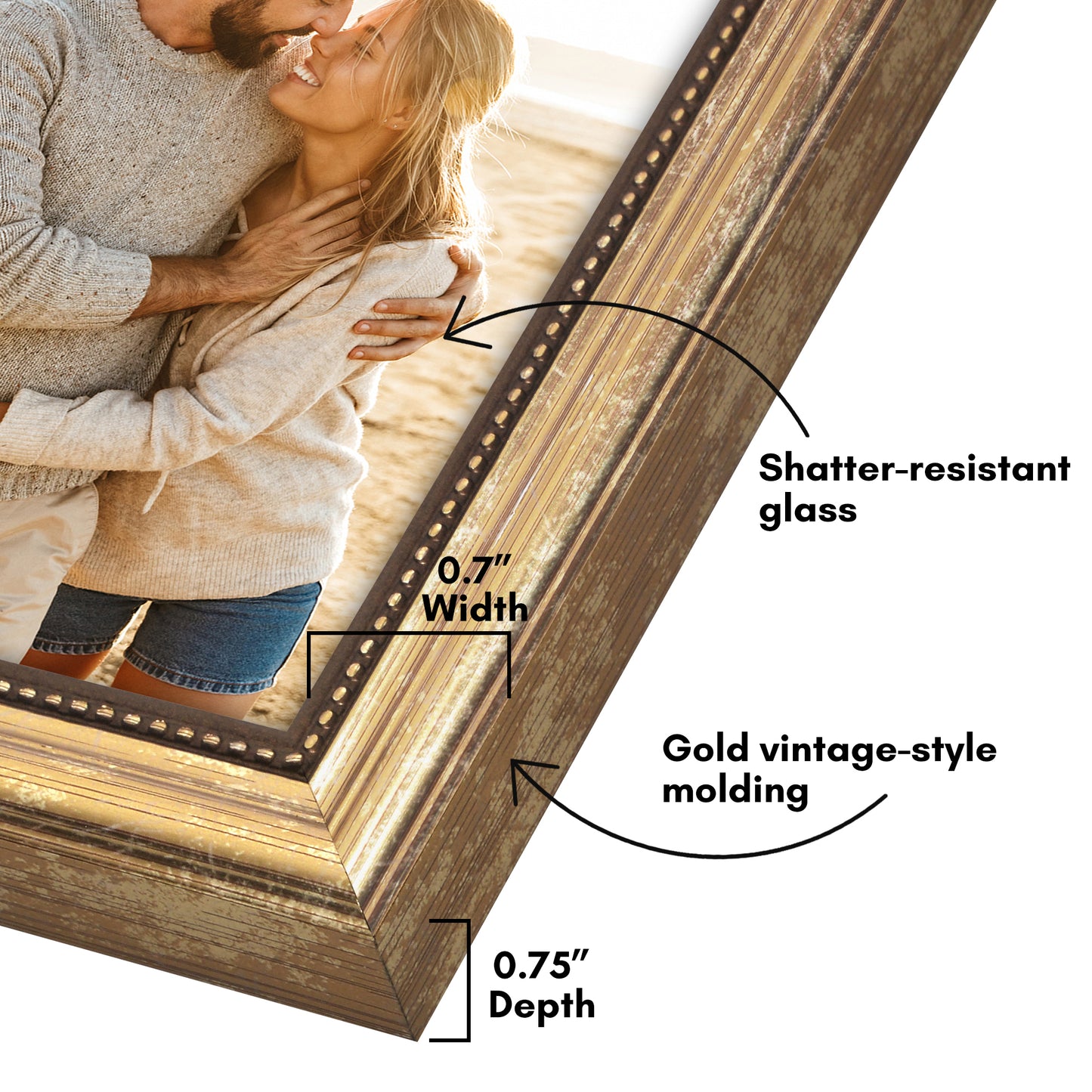 Vintage Picture Frame | Heirloom Style Without Mat – Americanflat