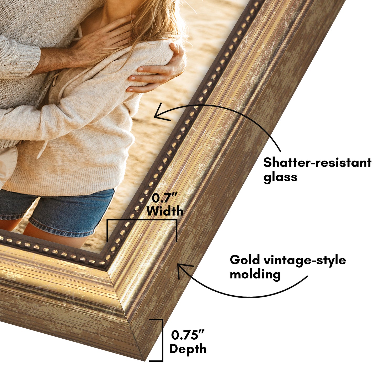 Vintage Picture Frame | Heirloom Style Without Mat – Americanflat